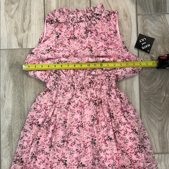 Kate and Lily Pink Floral Sleeveless Dress - Picture 10 of 14